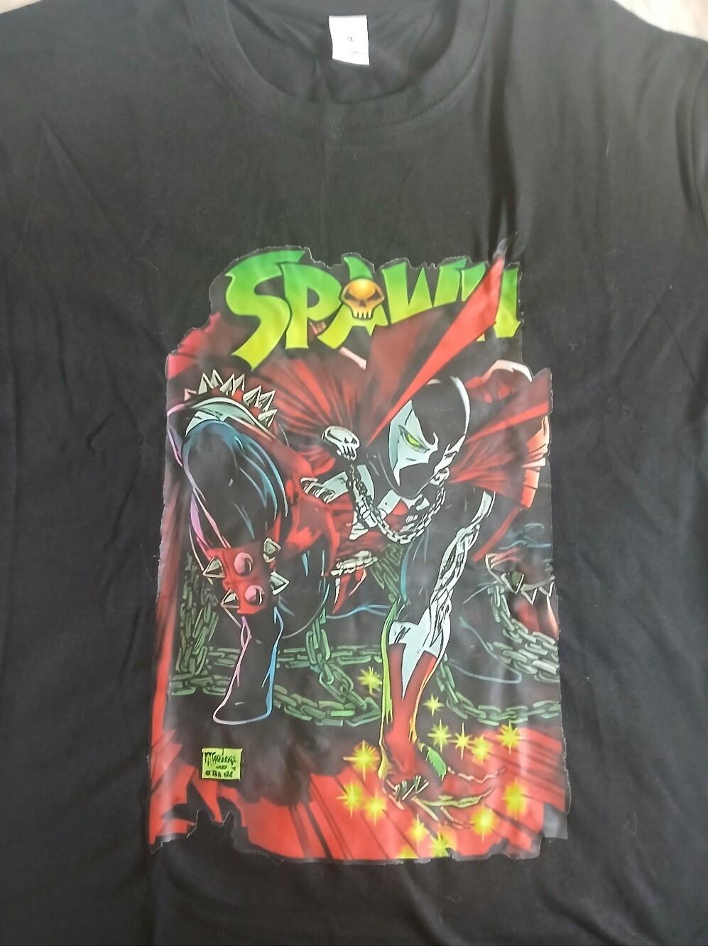 Spawn Graphic Black T-Shirt - Comic Character Tee